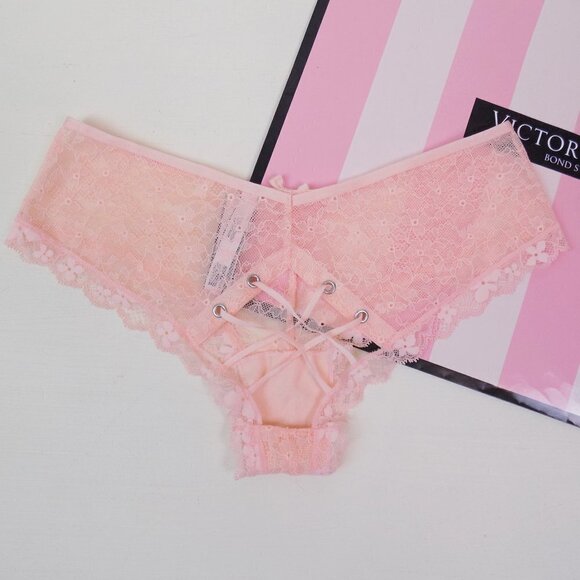nwt Victoria's Secret VS dream angels lace up back peekaboo cheeky dream angels - Picture 1 of 5